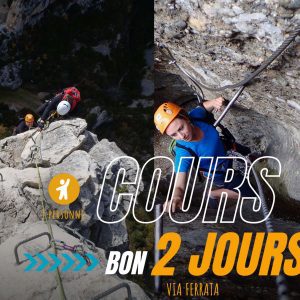 BON CADEAU Stage de via ferrata 2 jours – 1 personne