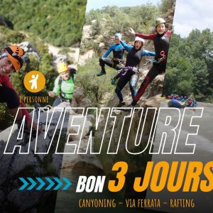 BON CADEAU Trois Activités Niveau Débutant–Intermédiaire – 1 personne