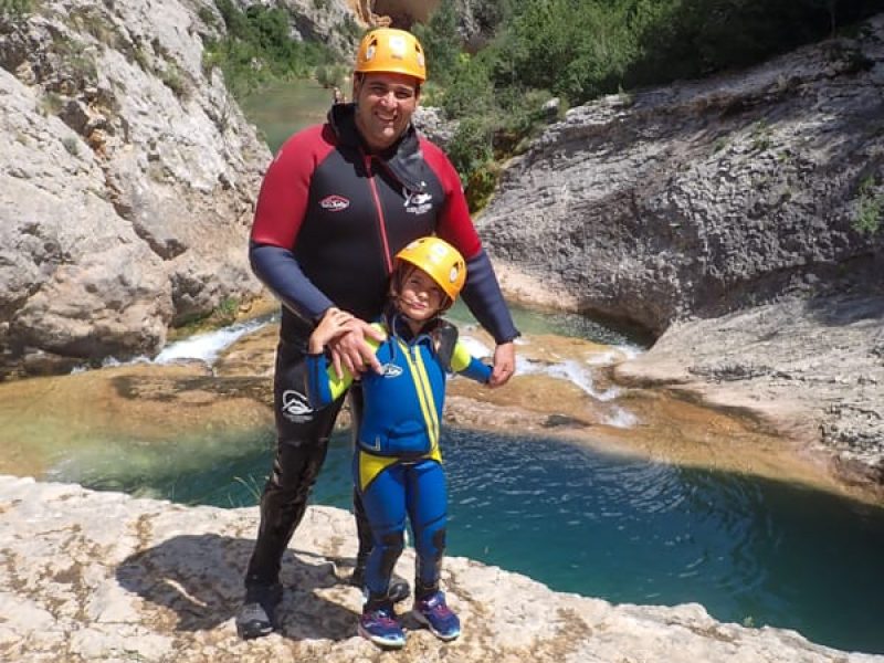 Barranco Barrasil descenso con niños