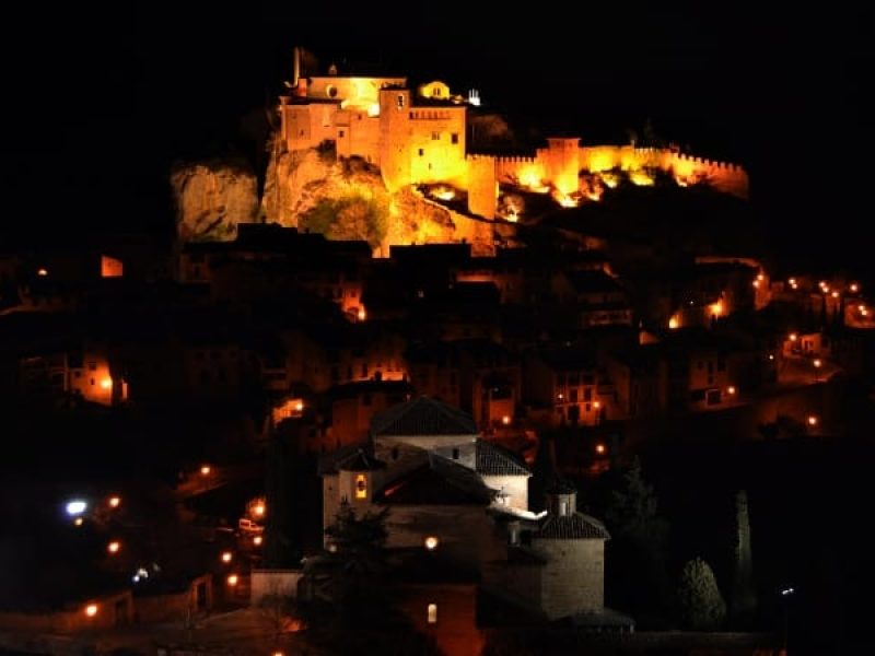 Vistas nocturnas de Alquézar