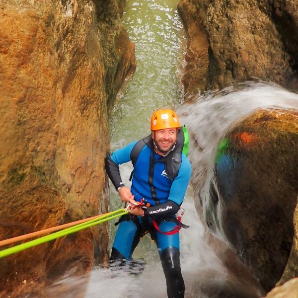 Barranquismo Guara con rapel